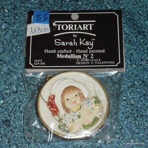 Anri Toriart by Sarah Kay Waiting for Mother Medallion No. 2 #624-104 RARE FIND!